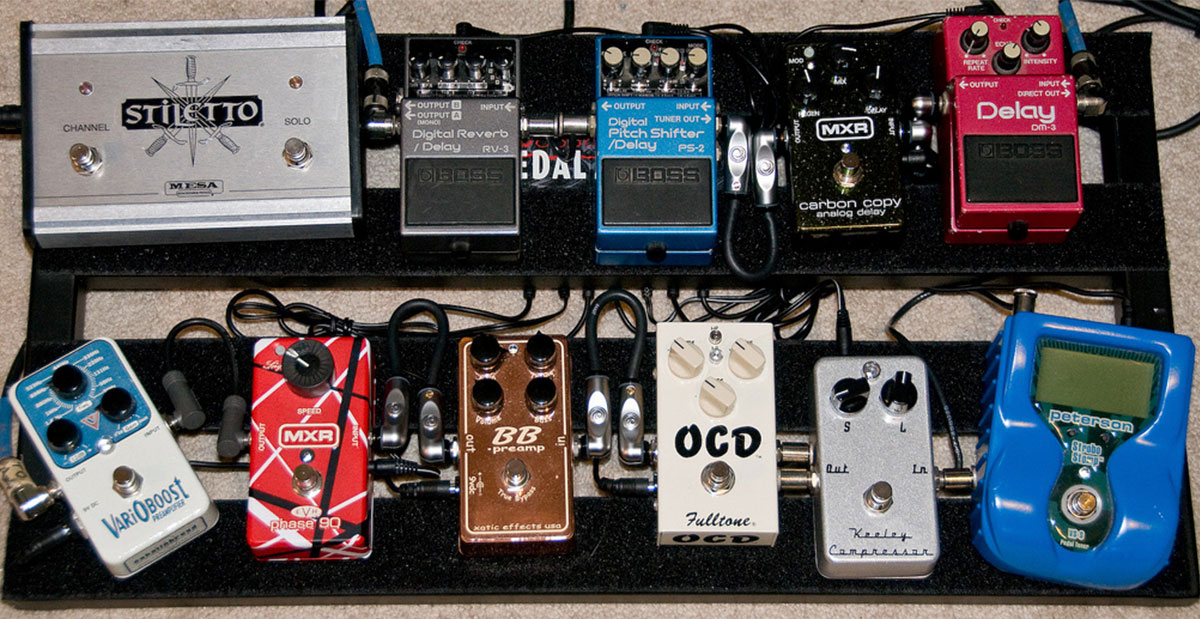 Pedalboard has phaser