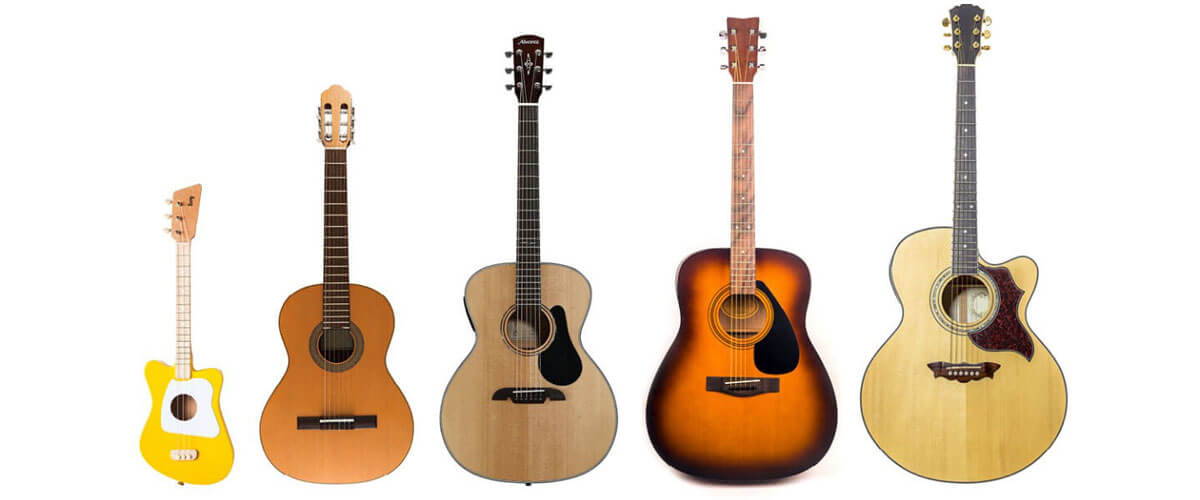 guitars of different sizes